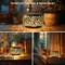 Solar Lanterns Waterproof Outdoor Decor: 2 Pack Hollow Out Retro Metal Solar Lights, Unique Gardening Gifts for Women Mom, Outside Garden Yard Porch Lawn Indoor Tabletop Decorations, 2 Lighting Colors